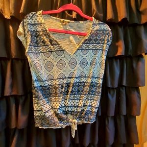 lucky brand knot tee